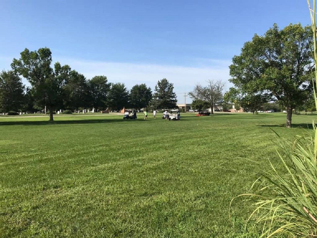 A large group of golfers play the course at Ottawa